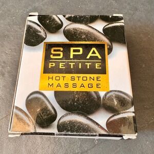 New Spa Petite Hot Stone Massage Kit 8 Stones & 32 Page Book Running Pres/s